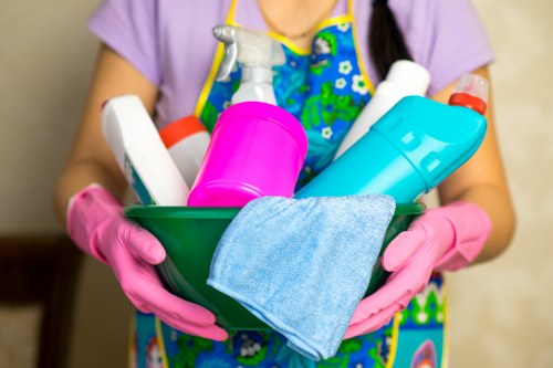 Professional oven cleaning service in a Brixton kitchen