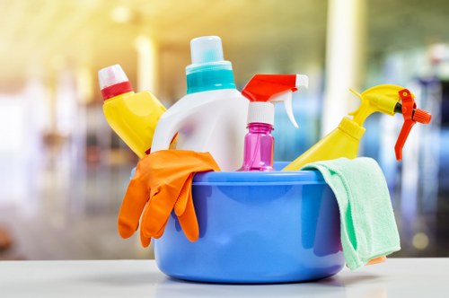 Office cleaners maintaining a Brixton workspace